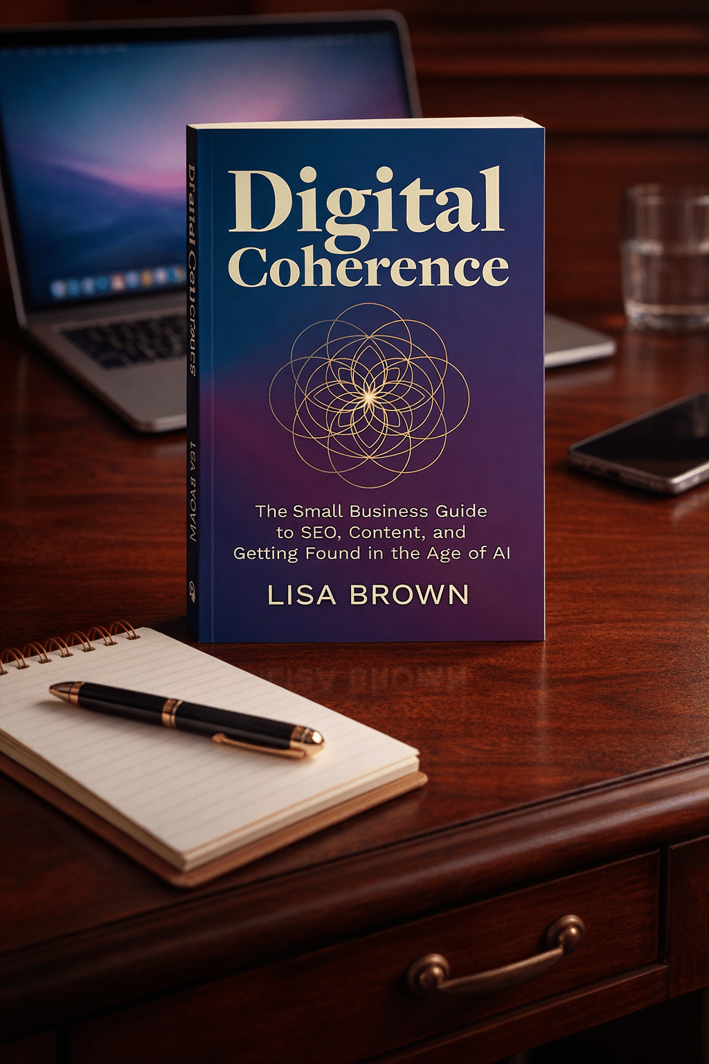 Digital Coherence Book: The framework for aligning your website, content, and SEO into one clear presence — by Lisa Brown. Written for business owners, not developers.